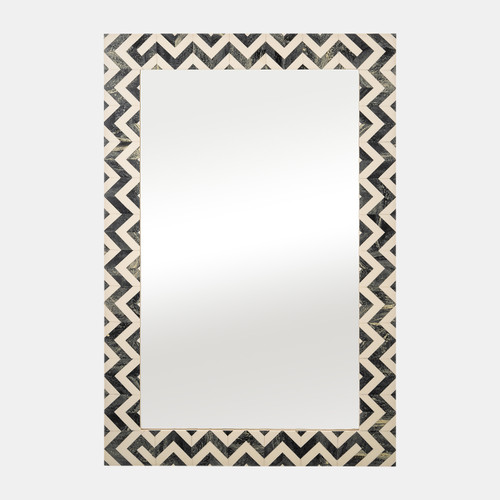sagebrook home Resin 24x36 Chevron Rect Mirror Gray/wht Wishlist Create New