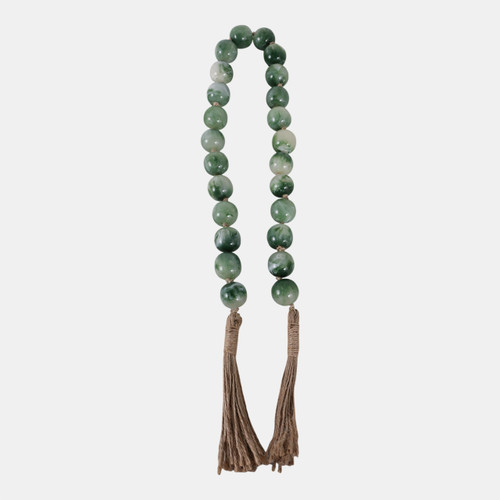 Sagebrook Home Resin 36 X 1 Bead Garland Green Wishlist Create New