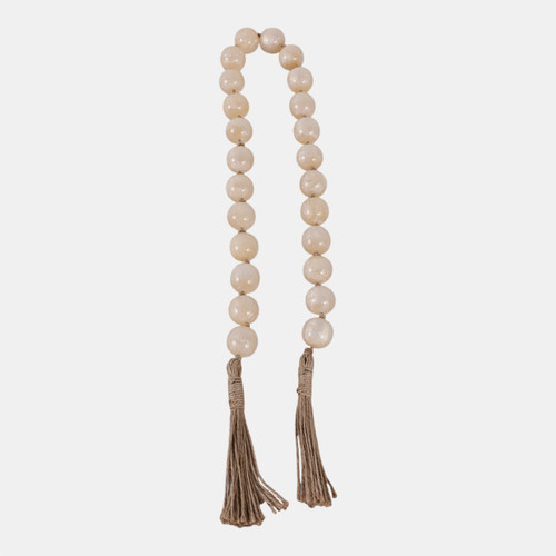 Sagebrook Home Resin 36x1 Bead Garland Ivory Wishlist Create New