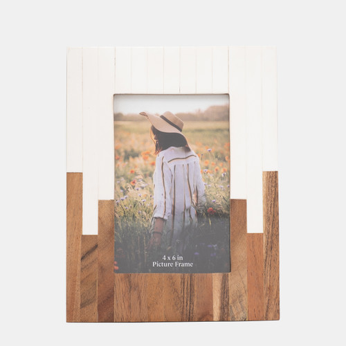 sagebrook home Resin 4x6" 2-toned Frame Natural/white Wishlist Create New