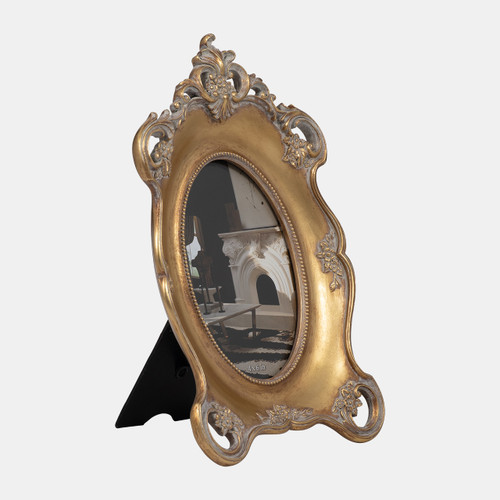 Sagebrook Home Resin 4x6 Baroque Photo Frame Gold Wishlist Create New
