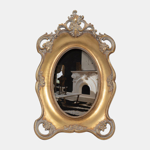 sagebrook home Resin 4x6 Baroque Photo Frame Gold Wishlist Create New