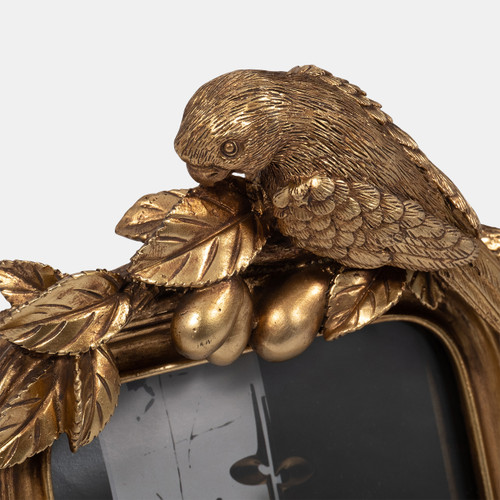 Sagebrook Home Resin 4x6 Bird Photo Frame Gold Wishlist Create New