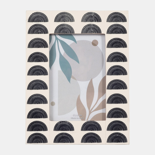 sagebrook home Resin 4x6 Black Arches Photo Frame Ivory/black Wishlist Create New