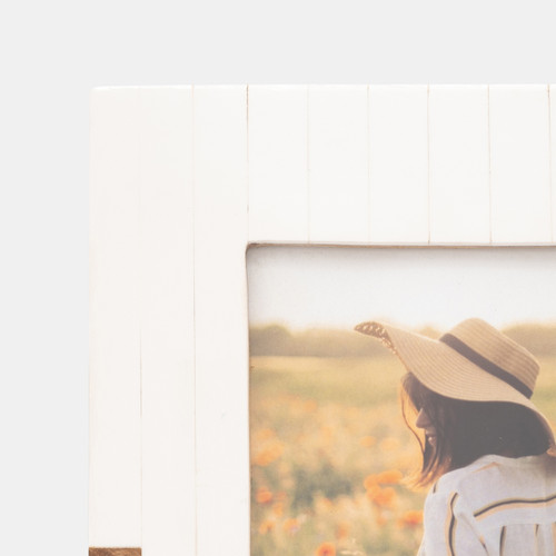 Sagebrook Home Resin 5x7" 2-toned Frame Natural/white Wishlist Create New