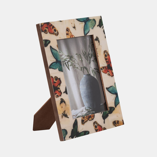 Sagebrook Home Resin 5x7 Butterflies Photo Frame Multi Wishlist Create New