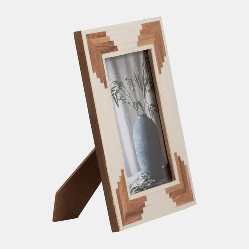 Sagebrook Home Resin 5x7 Cascading Wood Photo Frame White Wishlist Create New