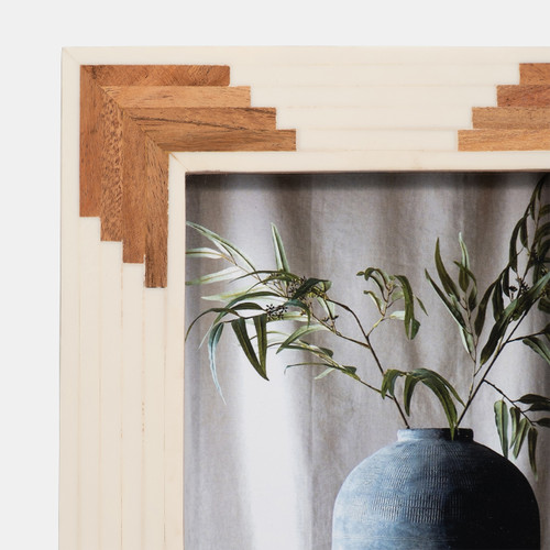 Sagebrook Home Resin 5x7 Cascading Wood Photo Frame White Wishlist Create New