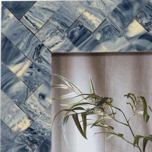 Sagebrook Home Resin 5x7 Woven Photo Frame Blue/ivory Wishlist Create New