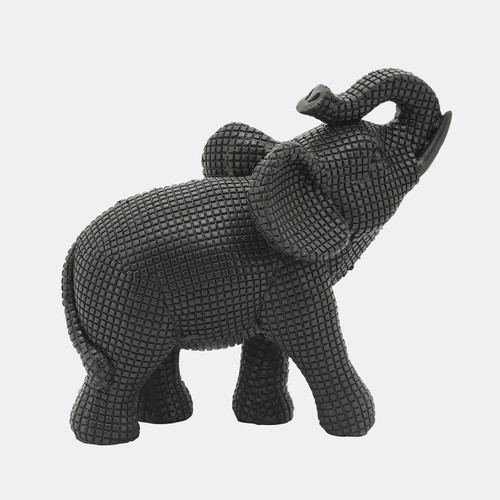 Sagebrook Home Resin 7" Elephant Table Accent Black Wishlist Create New