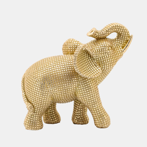 Sagebrook Home Resin 7" Elephant Table Accent Gold Wishlist Create New