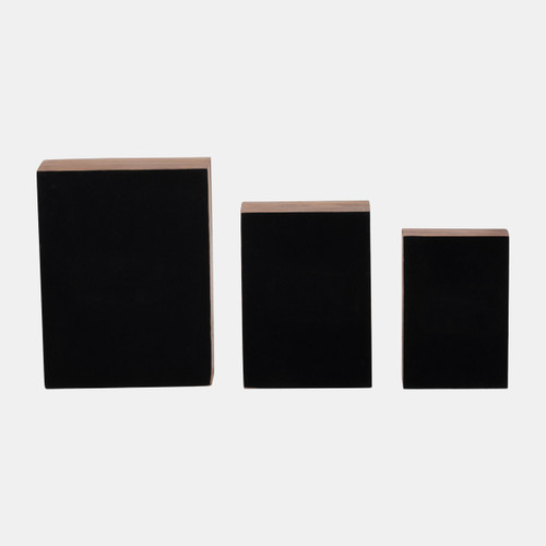 Sagebrook Home Resin S/3 6/7/9" Mid-century Boxes Multi Wishlist Create New