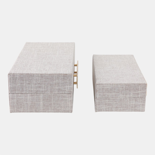Sagebrook Home S/2 10/12" Rectangular Boxes Double Hardware Wht Wishlist Create New
