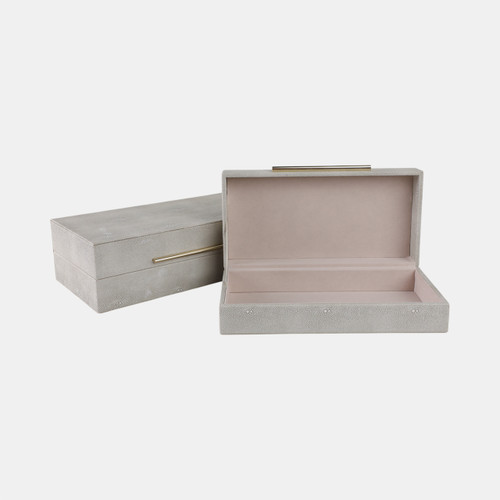 Sagebrook Home S/2 12/14" Rectangular Shagreen Boxes Ivory Wishlist Create New