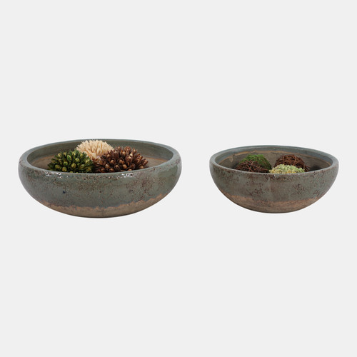 Sagebrook Home S/2 12/15" Bowls Green/brown Wishlist Create New