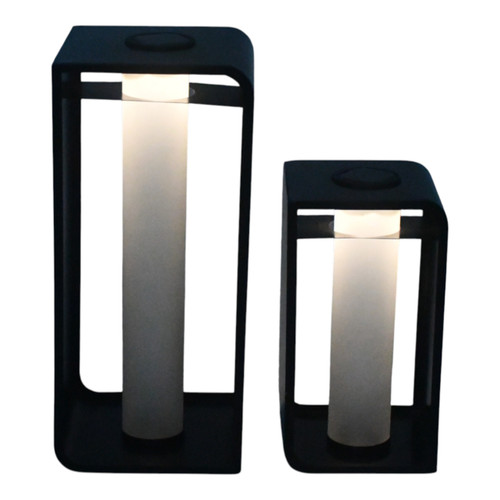 Sagebrook Home S/2 13/19" Outdoor Solar Lanterns Black Wishlist Create New