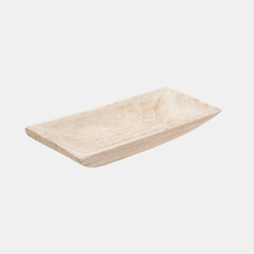 Sagebrook Home S/2 15/20" Wood Rectangular Tray White Wishlist Create New