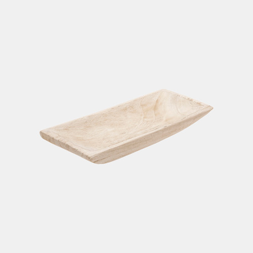 Sagebrook Home S/2 15/20" Wood Rectangular Tray White Wishlist Create New