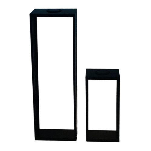 Sagebrook Home S/2 15/28" Solar Outdoor Lanterns Black Wishlist Create New