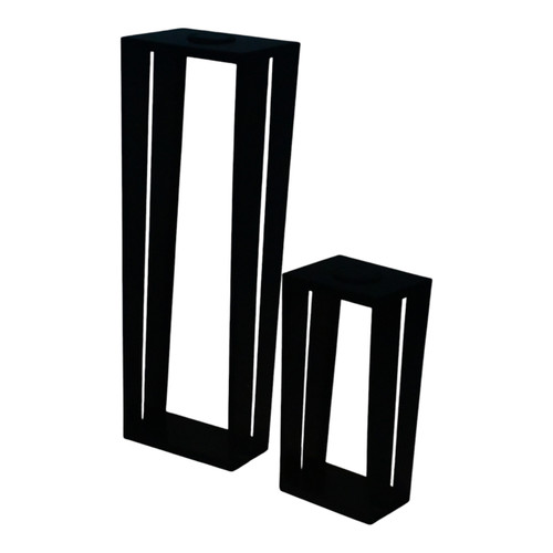 Sagebrook Home S/2 15/28" Solar Outdoor Lanterns Black Wishlist Create New