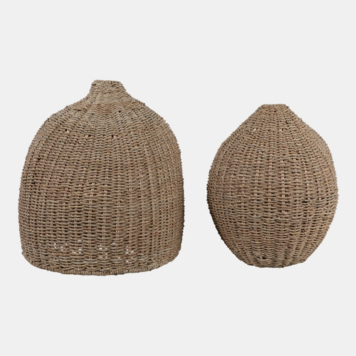 Sagebrook Home S/2 18/21" Rattan Vases Natural Wishlist Create New