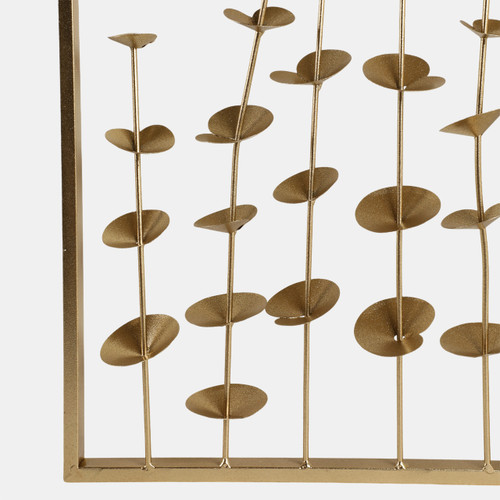 Sagebrook Home S/2 32" Small Blooms Metal Wall Panels Gold Wishlist Create New