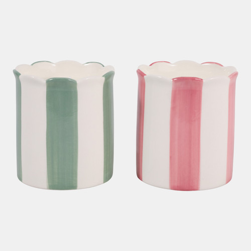 Sagebrook Home S/2 4" 7 Oz Coconut Goji Orange Stripe Candles Mu Wishlist Create New