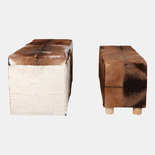 Sagebrook Home S/2 40/48" Hair On Hide Benches Multi Wishlist Create New