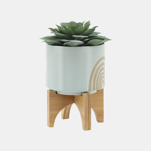 Sagebrook Home S/2 5/8" Arch Planter W/ Stand Mint Wishlist Create New