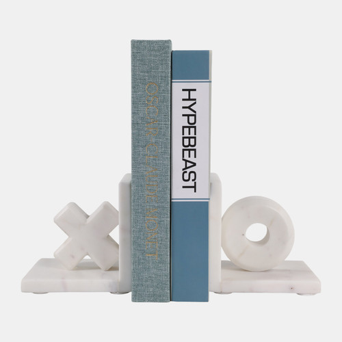 Sagebrook Home S/2 5" X & O Bookends White Wishlist Create New