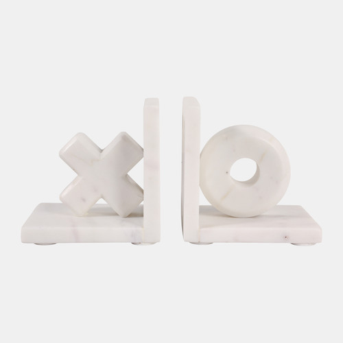 sagebrook home S/2 5" X & O Bookends White Wishlist Create New