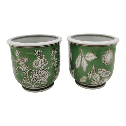 sagebrook home S/2 6" 28 Oz Neroli Basil Chinoiserie Candles Grn Wishlist Create New