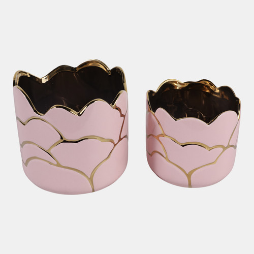 Sagebrook Home S/2 6/7" Clouds Planter Light Pink/gold Wishlist Create New