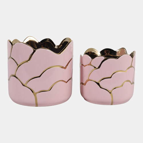 sagebrook home S/2 6/7" Clouds Planter Light Pink/gold Wishlist Create New sagebrook home S/2 6/7" Clouds Planter Light Pink/gold Wishlist Create New