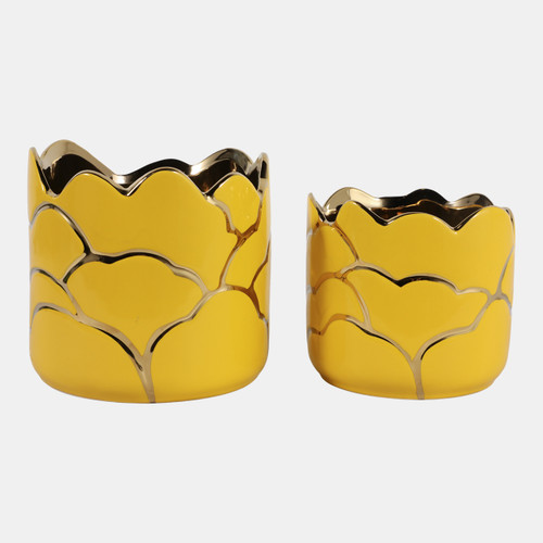 sagebrook home S/2 6/7" Clouds Planter vase Yellow/gold Wishlist Create New sagebrook home S/2 6/7" Clouds Planter vase Yellow/gold Wishlist Create New