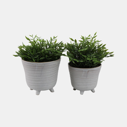 Sagebrook Home S/2 6/7" Organic Footed Planters Ivory Wishlist Create New