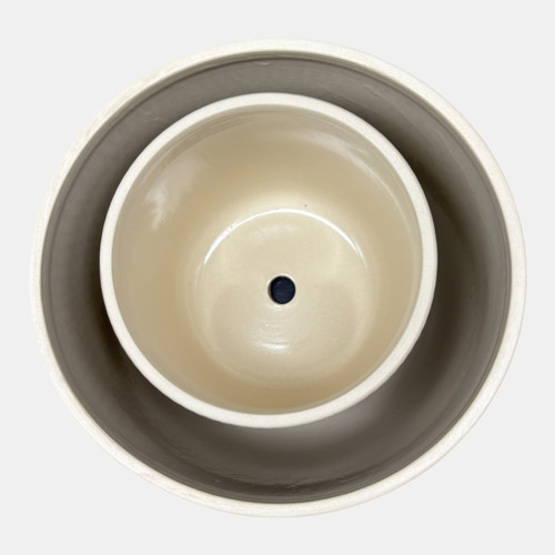 Sagebrook Home S/2 6/8" Mesh Look Saucer Planters Tan/black Wishlist Create New