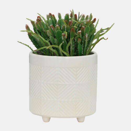 Sagebrook Home S/2 6/8" Textured Planters Shiny White Wishlist Create New