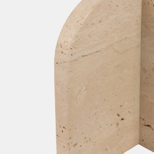 Sagebrook Home S/2 6" Arched Travertine Bookends Tan Wishlist Create New
