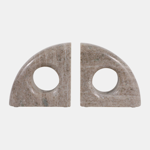 sagebrook home S/2 6" Large Contemporary Marble Bookends Beige Wishlist Create New