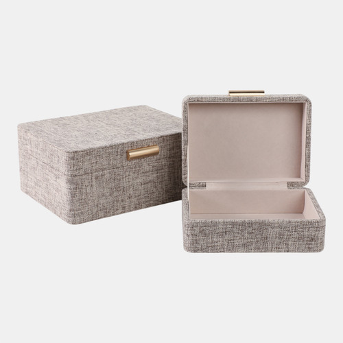 Sagebrook Home S/2 7/9" Rounded Corner Boxes Brown Wishlist Create New