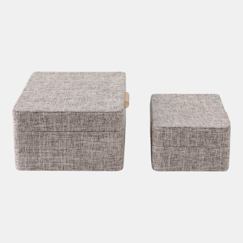 Sagebrook Home S/2 7/9" Rounded Corner Boxes Brown Wishlist Create New