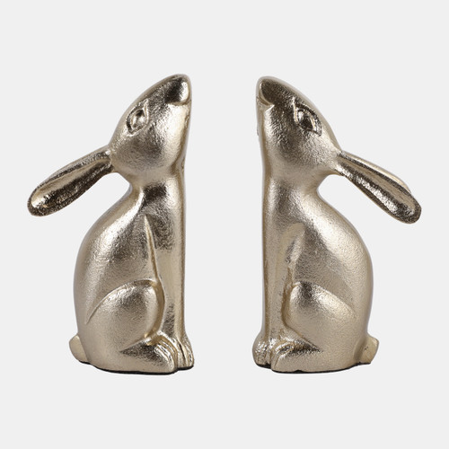 sagebrook home S/2 7" Bunny Bookends Gold Wishlist Create New