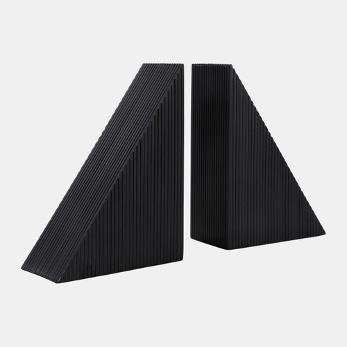 Sagebrook Home S/2 7" Right Angle Resin Bookends Black Wishlist Create New