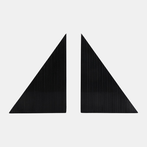 sagebrook home S/2 7" Right Angle Resin Bookends Black Wishlist Create New