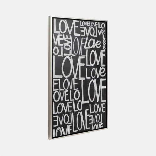 Sagebrook Home S/2 71x59 Hand Painted Love Scribble Black/white Wishlist Create New