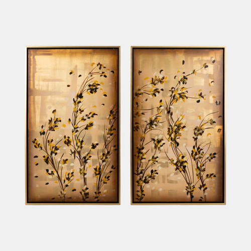 sagebrook home S/2 71x59 Hand Painted Wildflowers Gold Wishlist Create New sagebrook home S/2 71x59 Hand Painted Wildflowers Gold Wishlist Create New
