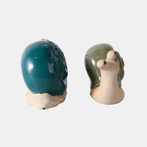 Sagebrook Home S/2 8" Flower Snails Blue/green Wishlist Create New
