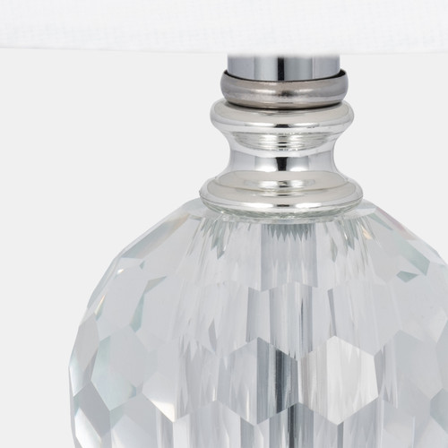 Sagebrook Home S/2 Crystal 19" Faceted Table Lamp Silver Wishlist Create New