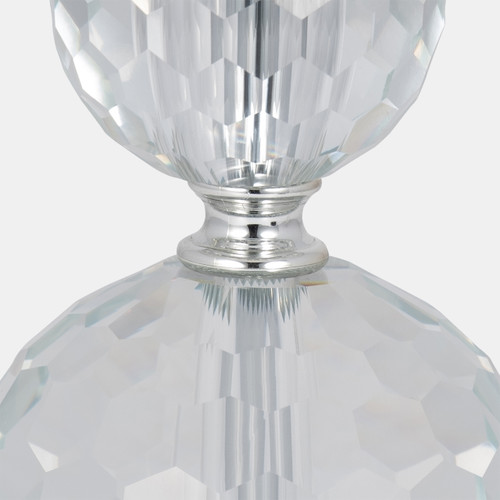 Sagebrook Home S/2 Crystal 19" Faceted Table Lamp Silver Wishlist Create New
